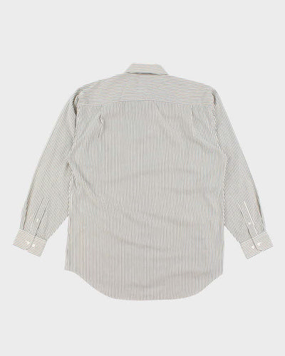 Vintage 2000's Balmain Striped Button Up Shirt - L