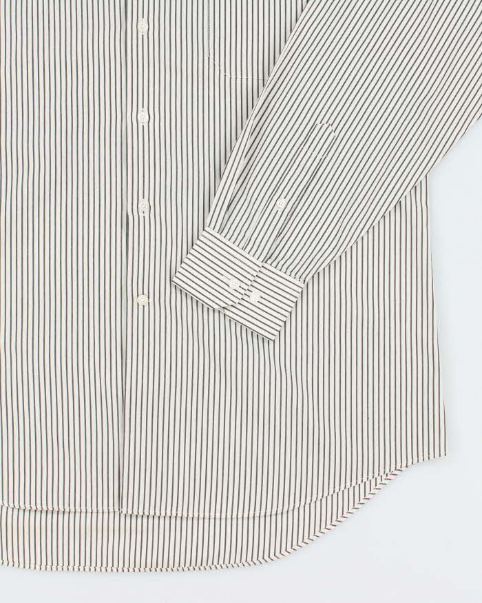 Vintage 2000's Balmain Striped Button Up Shirt - L