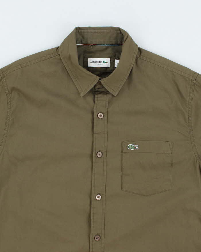 Vintage 2000's Lacoste Plain Button Up Shirt - M
