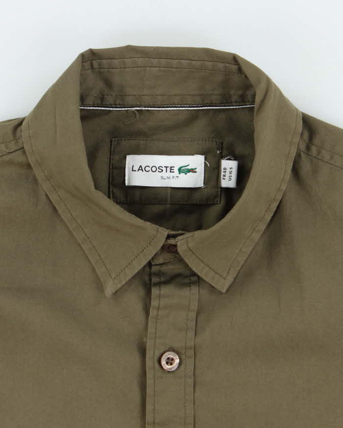 Vintage 2000's Lacoste Plain Button Up Shirt - M