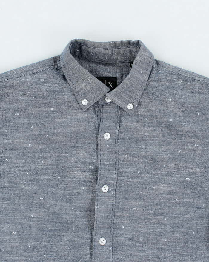 Vintage 2000's Armani Exchange Patterned Button Up Shirt - XS
