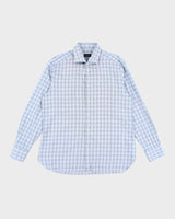 Vintage Ermenegildo Zegna Checked Long Sleeve Shirt - L