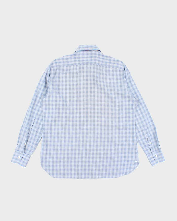 Vintage Ermenegildo Zegna Checked Long Sleeve Shirt - L