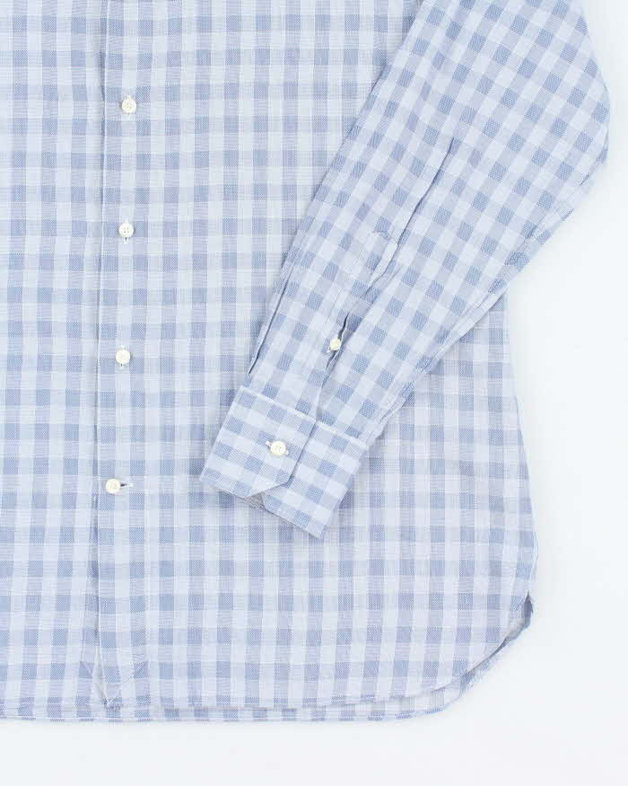 Vintage Ermenegildo Zegna Checked Long Sleeve Shirt - L