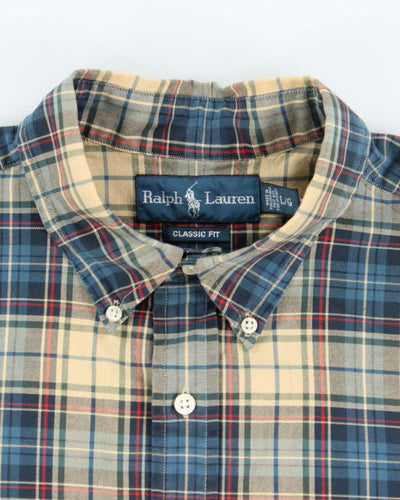 Vintage Ralph Lauren Checked Long Sleeve Shirt - L