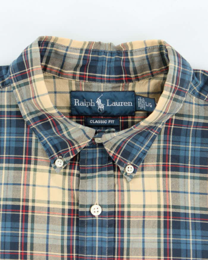 Vintage Ralph Lauren Checked Long Sleeve Shirt - L