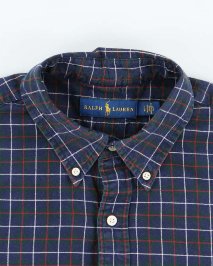 Vintage Ralph Lauren Checked Heavyweight Long Sleeve Shirt - L