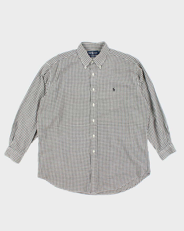 Vintage Ralph Lauren Brushed Cotton Long Sleeve Shirt - L