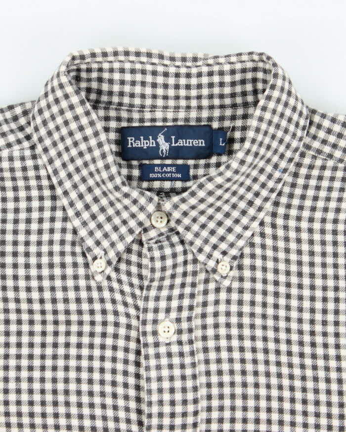 Vintage Ralph Lauren Brushed Cotton Long Sleeve Shirt - L