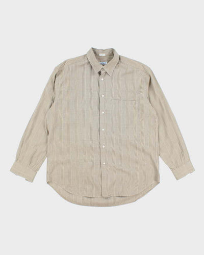 Vintage Salvatore Ferragamo Checked Long Sleeve Shirt - L