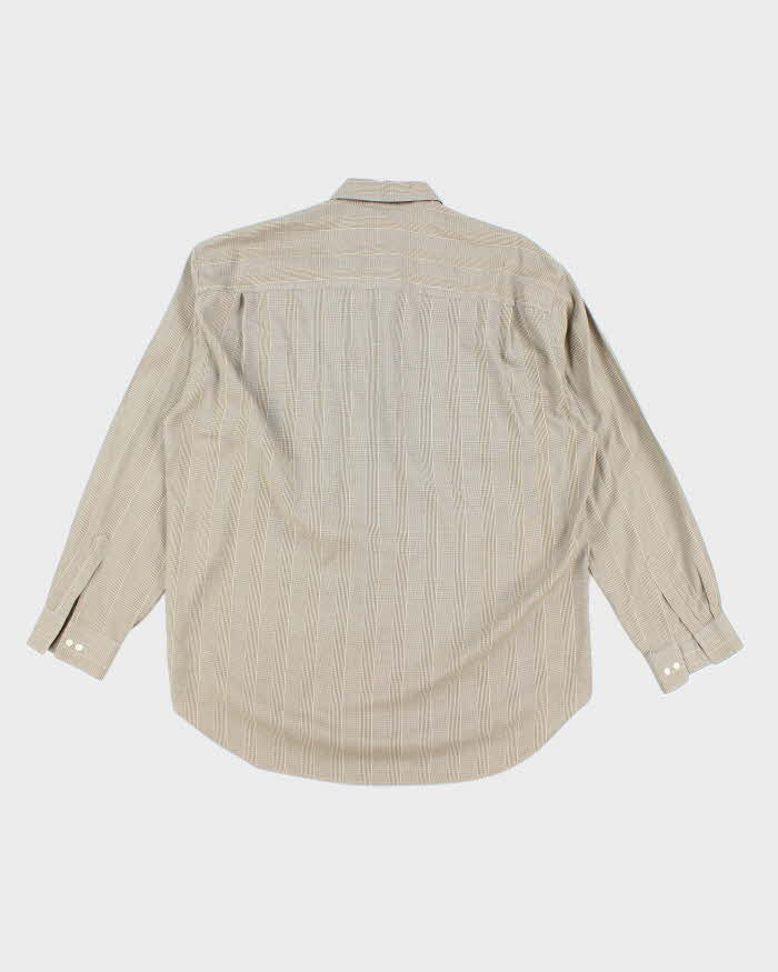 Vintage Salvatore Ferragamo Checked Long Sleeve Shirt - L