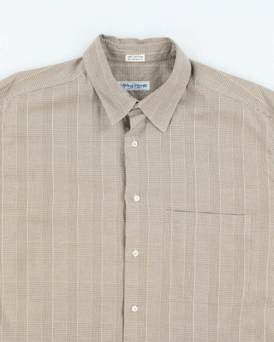Vintage Salvatore Ferragamo Checked Long Sleeve Shirt - L