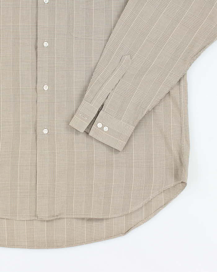 Vintage Salvatore Ferragamo Checked Long Sleeve Shirt - L
