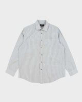 Vintage 00s DKNY Striped Long Sleeve Shirt - L