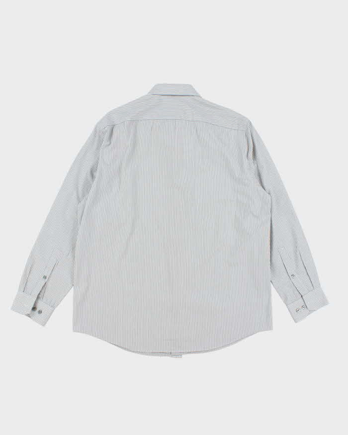 Vintage 00s DKNY Striped Long Sleeve Shirt - L