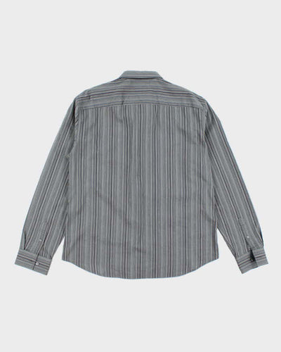 Vintage 2000's Armani Exchange Striped Button Up Shirt - XL