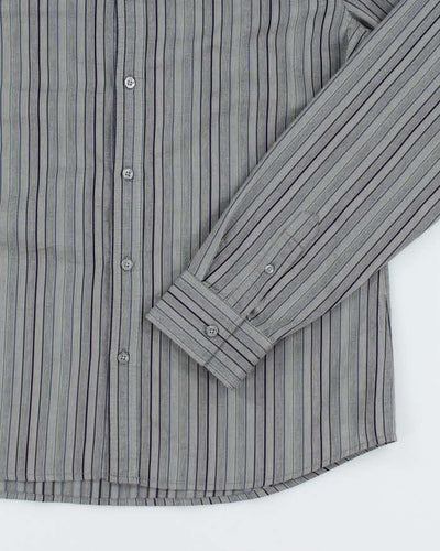 Vintage 2000's Armani Exchange Striped Button Up Shirt - XL