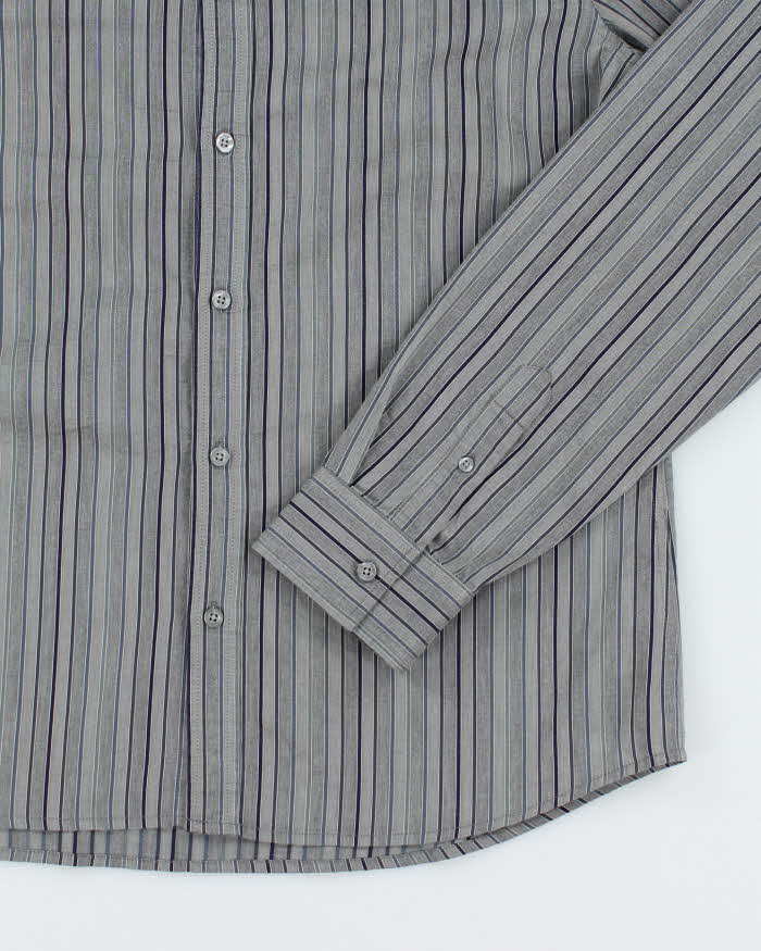 Vintage 2000's Armani Exchange Striped Button Up Shirt - XL