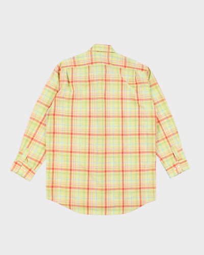 Vintage 2000's Lacoste Checked Button Up Shirt - M