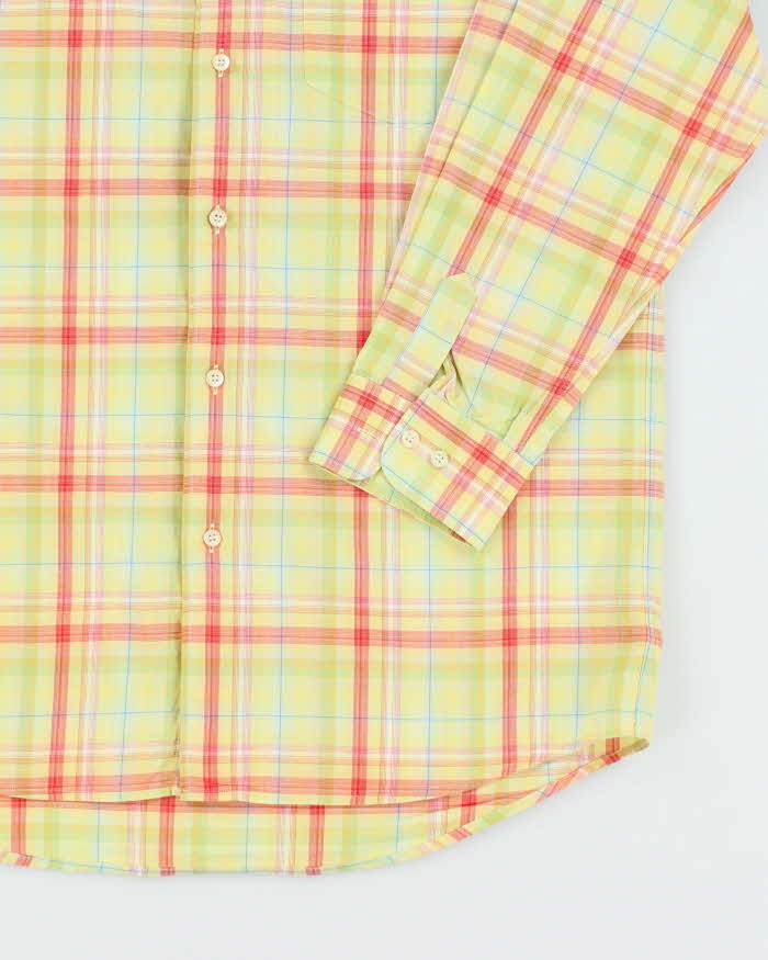 Vintage 2000's Lacoste Checked Button Up Shirt - M