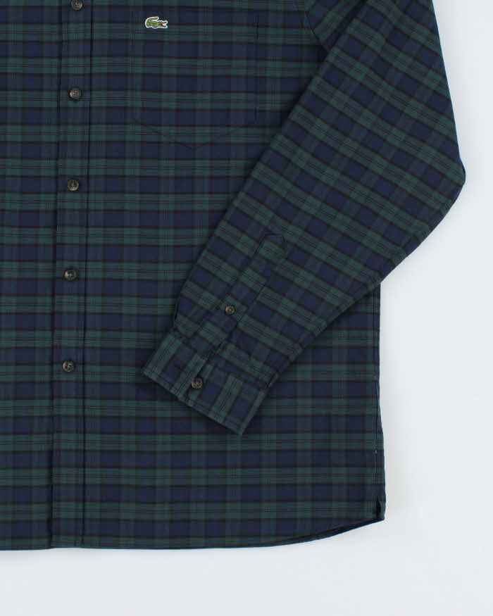 Vintage 2000's Lacoste Check Button Up Shirt - XL