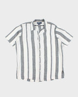 Vintage Ralph Lauren Striped Button Up Short Sleeve Shirt - L