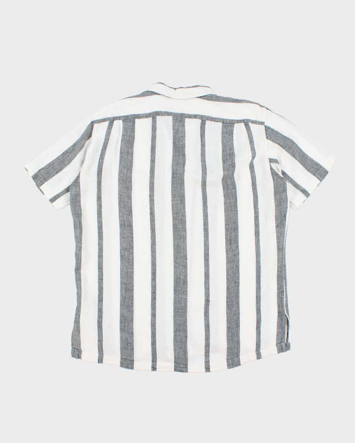 Vintage Ralph Lauren Striped Button Up Short Sleeve Shirt - L