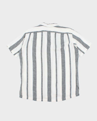 Vintage Ralph Lauren Striped Button Up Short Sleeve Shirt - L