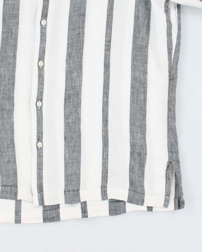 Vintage Ralph Lauren Striped Button Up Short Sleeve Shirt - L