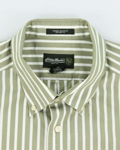 Vintage Eddie Bauer Striped Button Up Shirt - L
