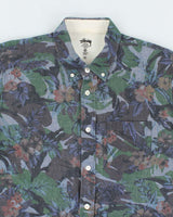 Vintage 2000's Stussy Floral Print Button Up Shirt - M