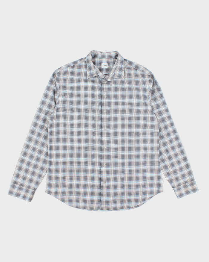 Vintage 2000's Armani Plaid Button Up Shirt - XL