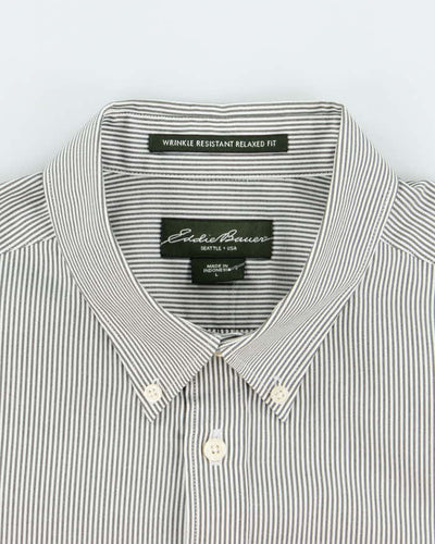 Vintage 2000's Eddie Bauer Striped Button Up Shirt - L