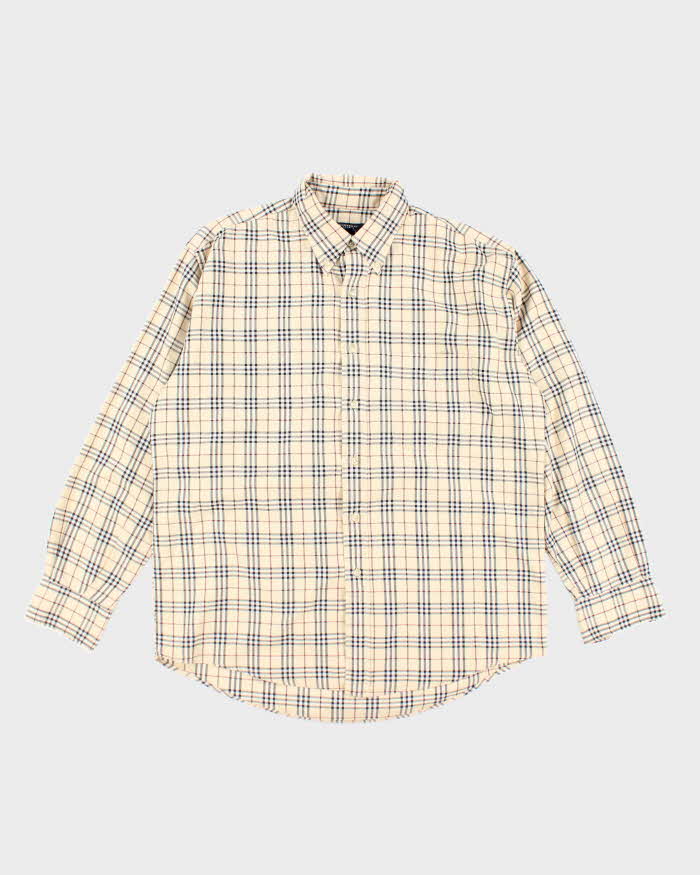 Vintage Burberry Nova Check Long Sleeve Shirt - L