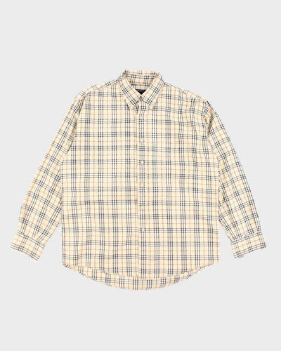 Vintage Burberry Nova Check Long Sleeve Shirt - L