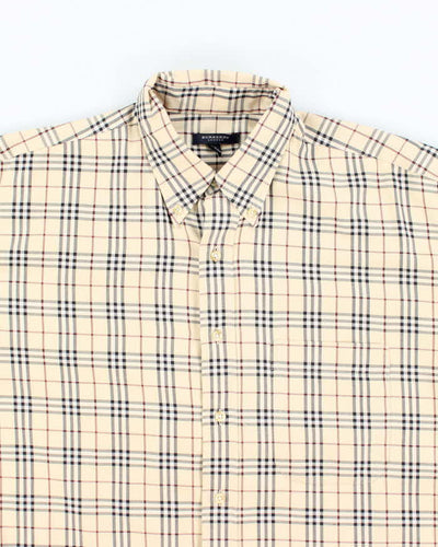 Vintage Burberry Nova Check Long Sleeve Shirt - L