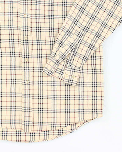 Vintage Burberry Nova Check Long Sleeve Shirt - L