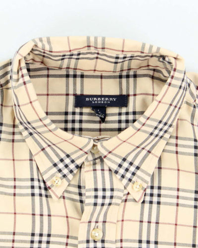 Vintage Burberry Nova Check Long Sleeve Shirt - L