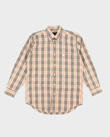 Vintage Burberry Nova Check Long Sleeve Shirt - M