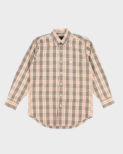Vintage Burberry Nova Check Long Sleeve Shirt - M