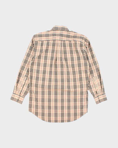 Vintage Burberry Nova Check Long Sleeve Shirt - M