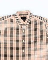 Vintage Burberry Nova Check Long Sleeve Shirt - M