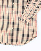 Vintage Burberry Nova Check Long Sleeve Shirt - M