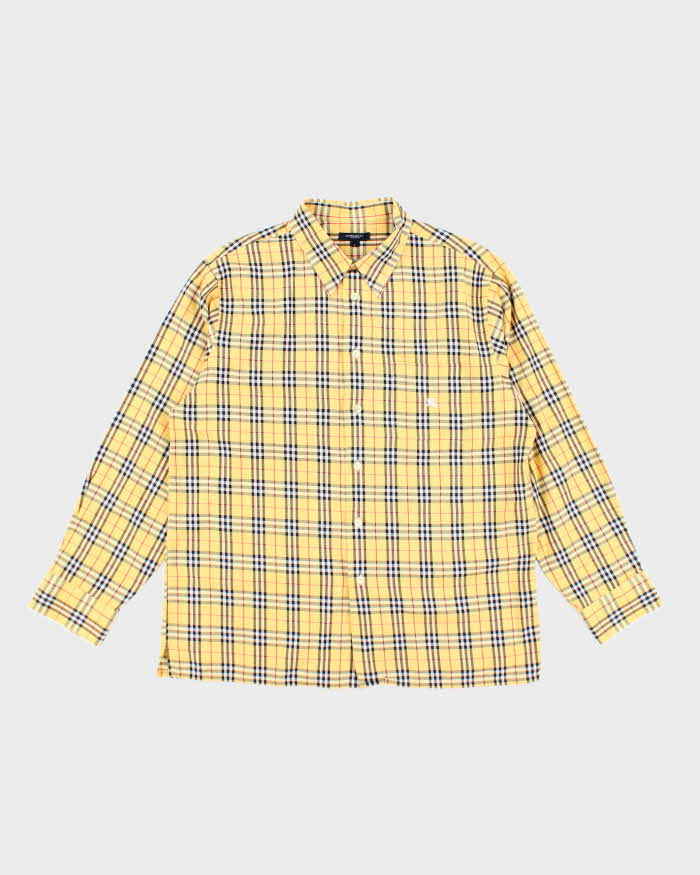 Vintage Burberry Nova Check Long Sleeve Shirt - L