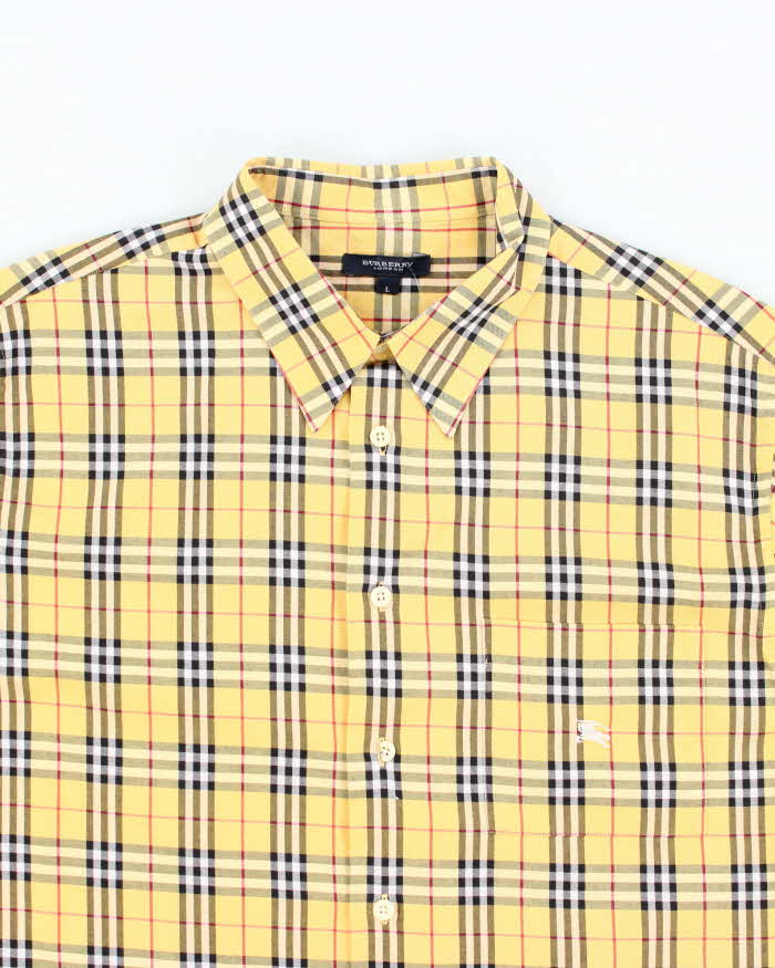 Vintage Burberry Nova Check Long Sleeve Shirt - L