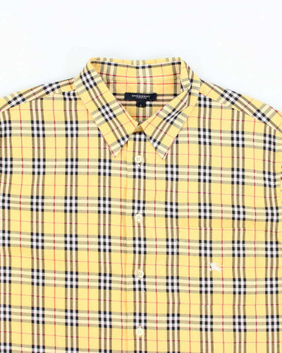 Vintage Burberry Nova Check Long Sleeve Shirt - L