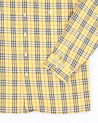 Vintage Burberry Nova Check Long Sleeve Shirt - L