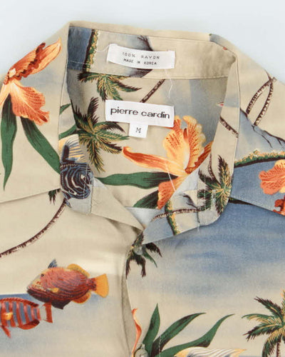 Vintage 2000's Pierre Cardin All Over Print Hawaiian Shirt - M