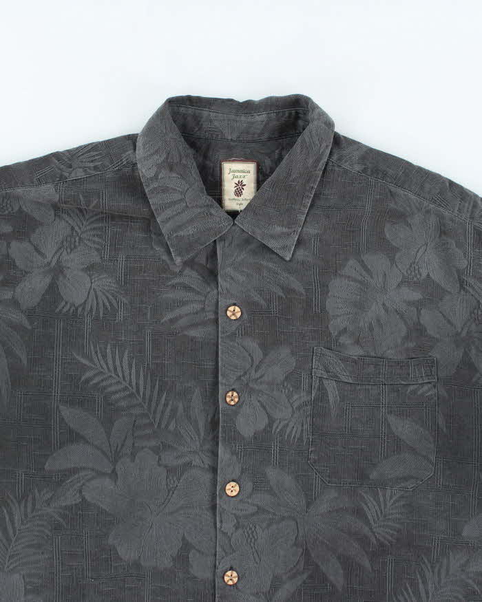 Vintage Jamaica Jaxx Silk Hawaiian Shirt - XL