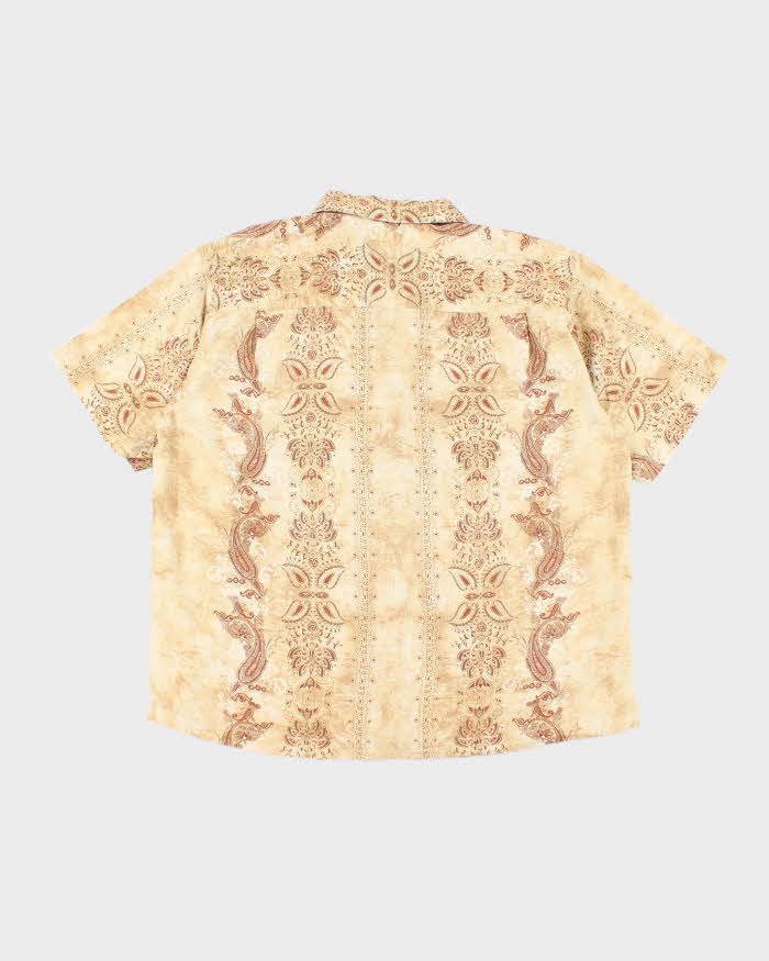 Vintage Tommy Bahama Pattern Silk Shirt - XL